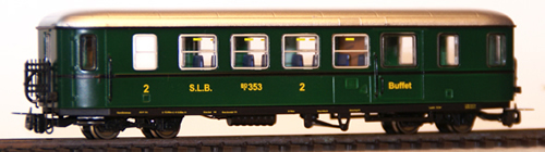 Ferro Train 721-866-P - Austrian SLB BDs 353 Krimmler coach. moss green